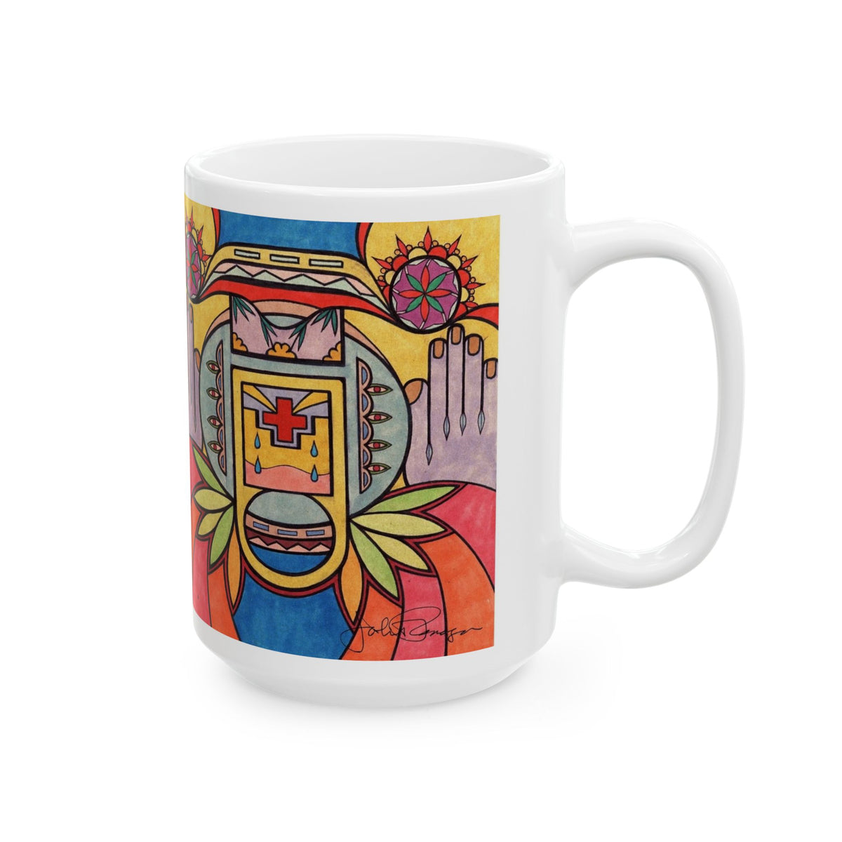 Premium Ceramic Art Mug (11oz & 15oz) | Hands