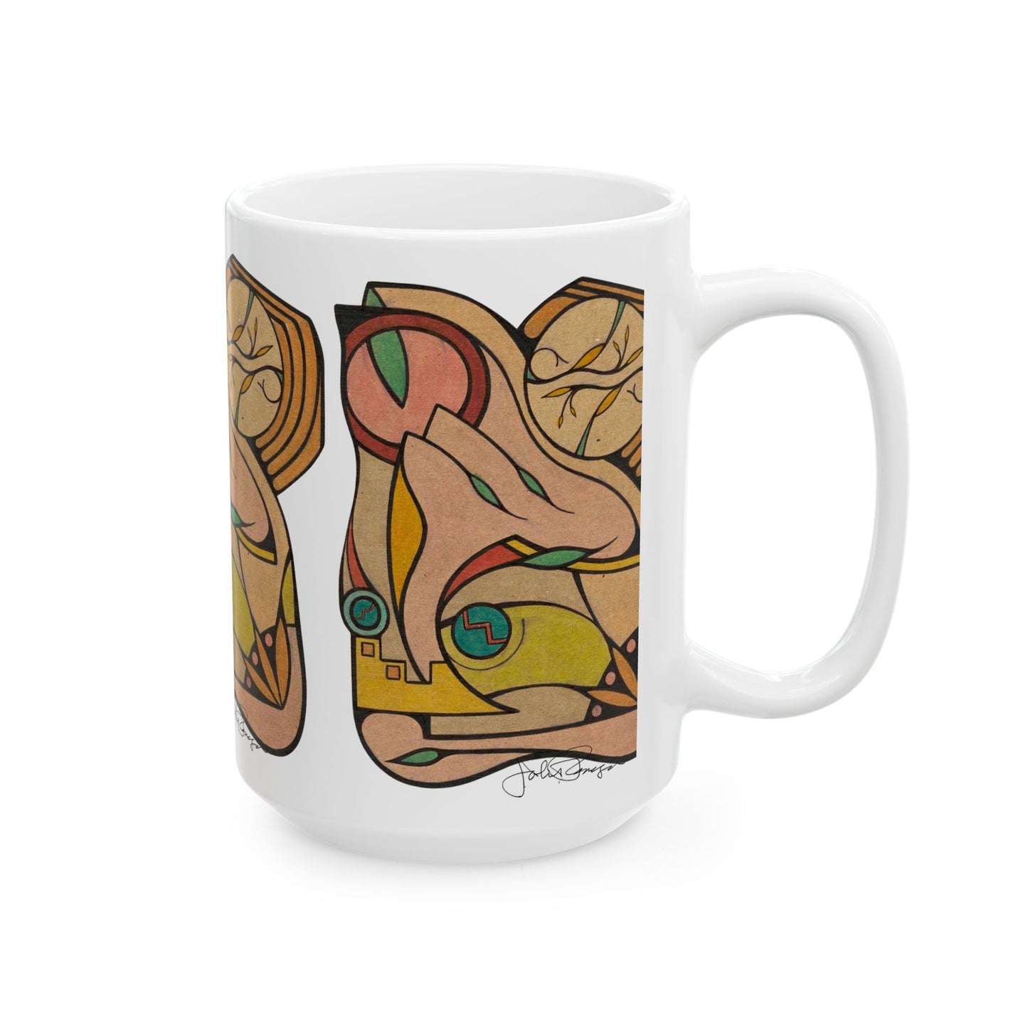 Finding Focus - Wrap-Around Ceramic Art Mug