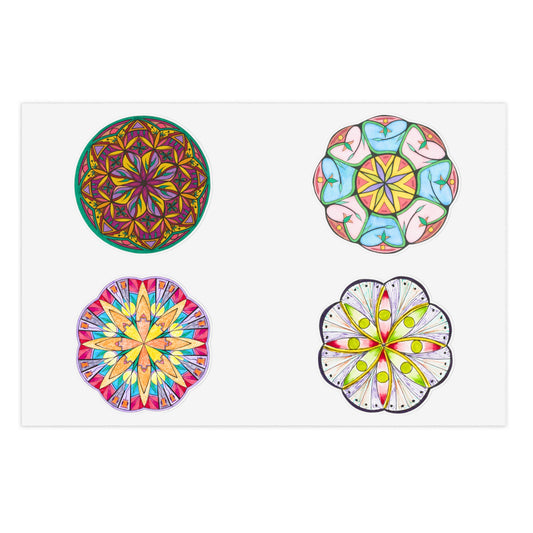 Mandala Collection 2 - Hand-Drawn Vinyl Sticker Pack