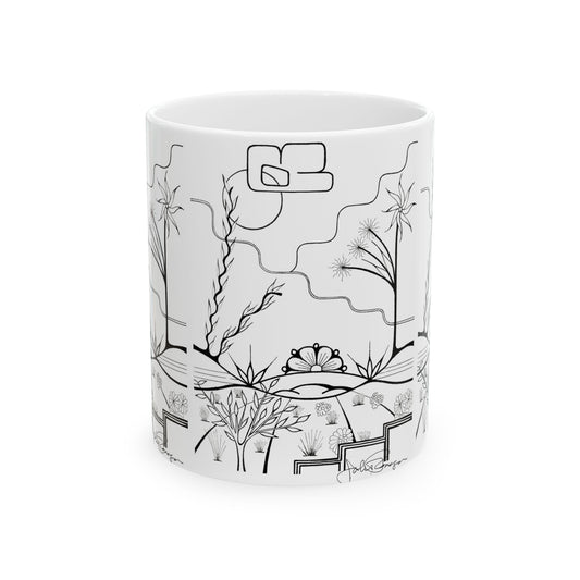 The World is Round - Wrap-Around Ceramic Art Mug