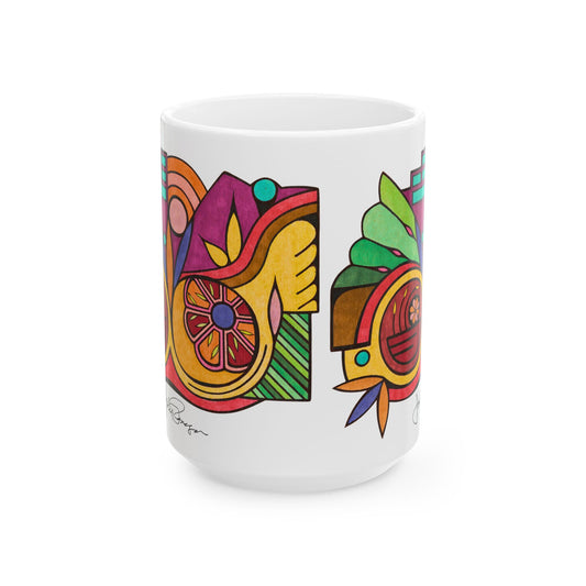 Leaving the Picture - Wrap-Around Ceramic Art Mug