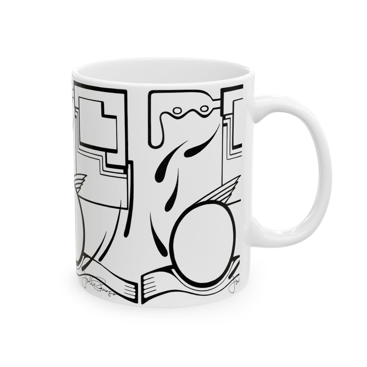 Premium Ceramic Art Mug (11 oz & 15 oz) | Fleeing the Storm