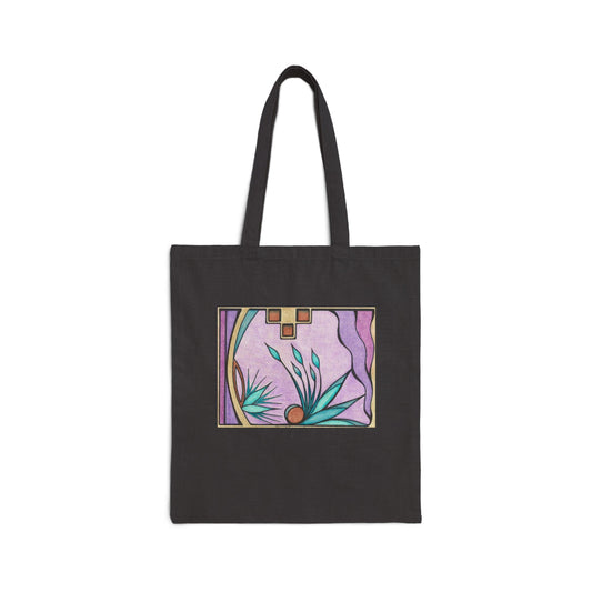 Deep Purple Visions - Utility Canvas Premium Art Tote