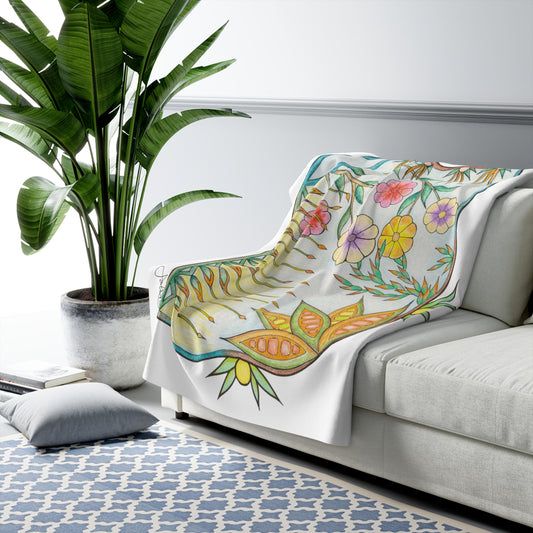 Feel the Breeze - Sherpa Fleece Blanket