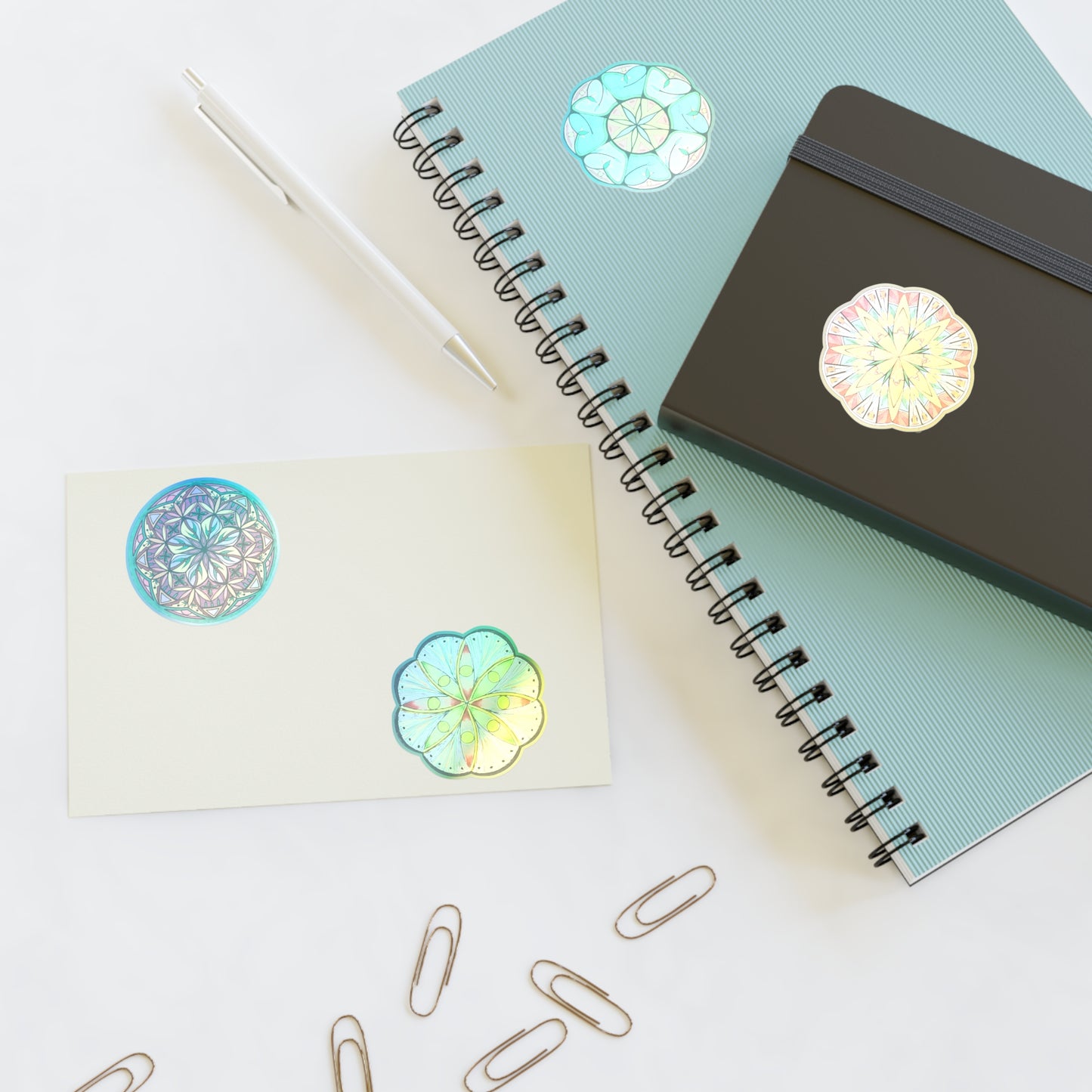 Mandala Collection 2 - Hand-Drawn Vinyl Sticker Pack