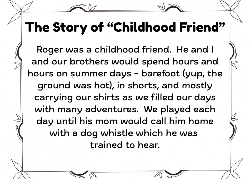 ChildhoodFriendstory