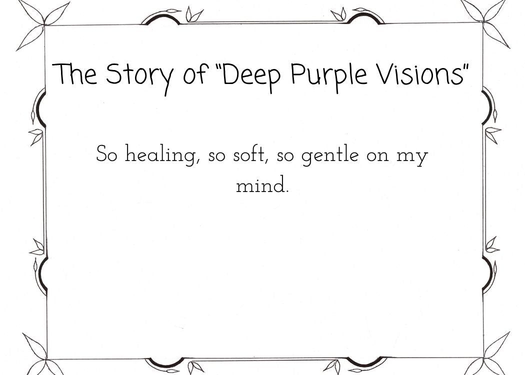 Deep Purple Visions - ACEO Collectible Masterpiece