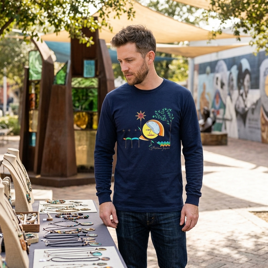 Premium Long Sleeve T-Shirt Wearable Art | Sol Searcher