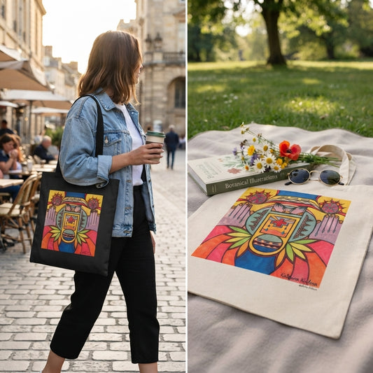 Premium Utility Canvas Art Tote | Hands