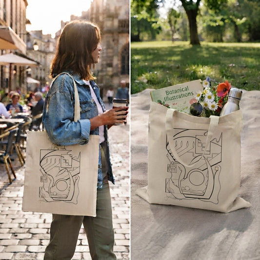 Premium Utility Canvas Art Tote | From the Heart