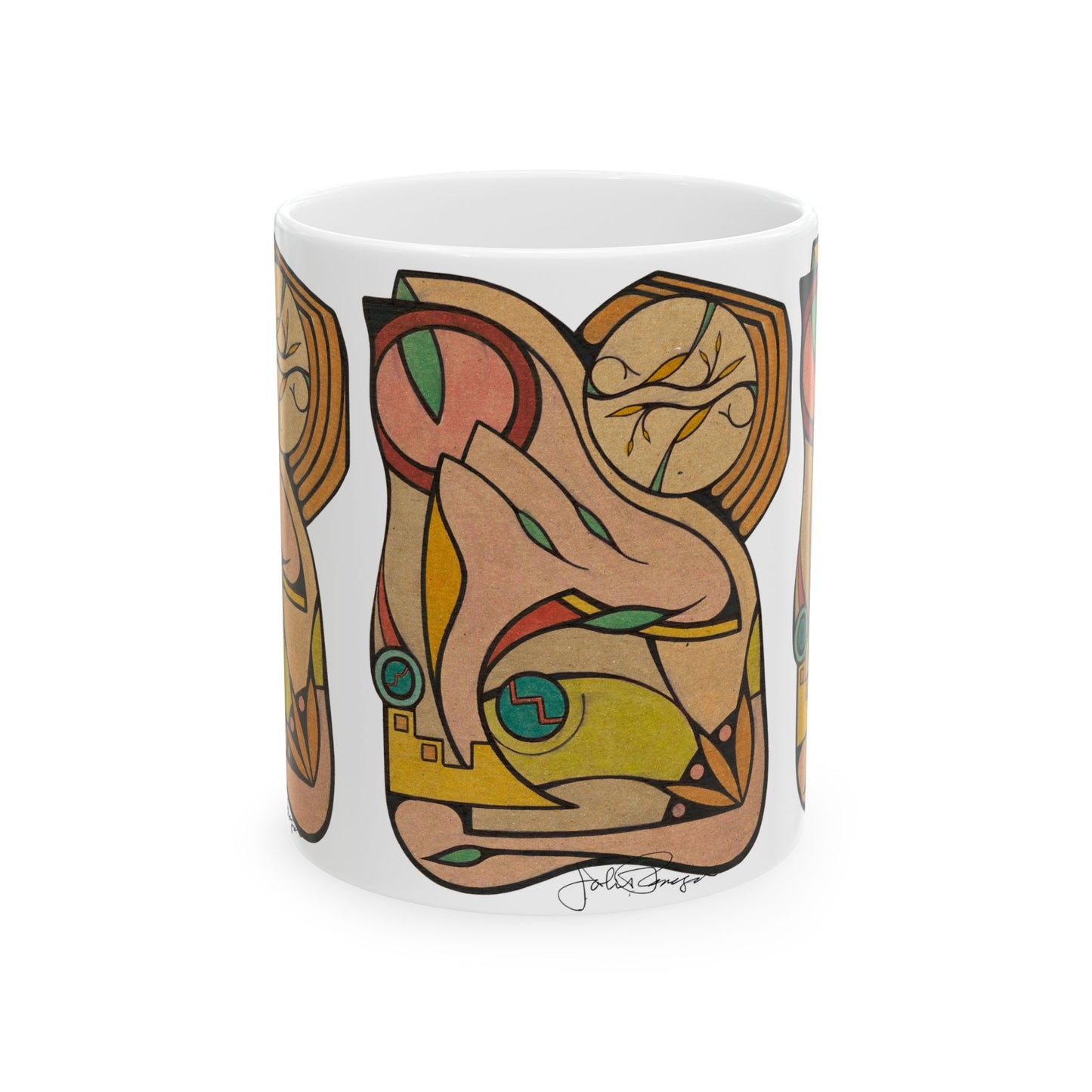 Finding Focus - Wrap-Around Ceramic Art Mug