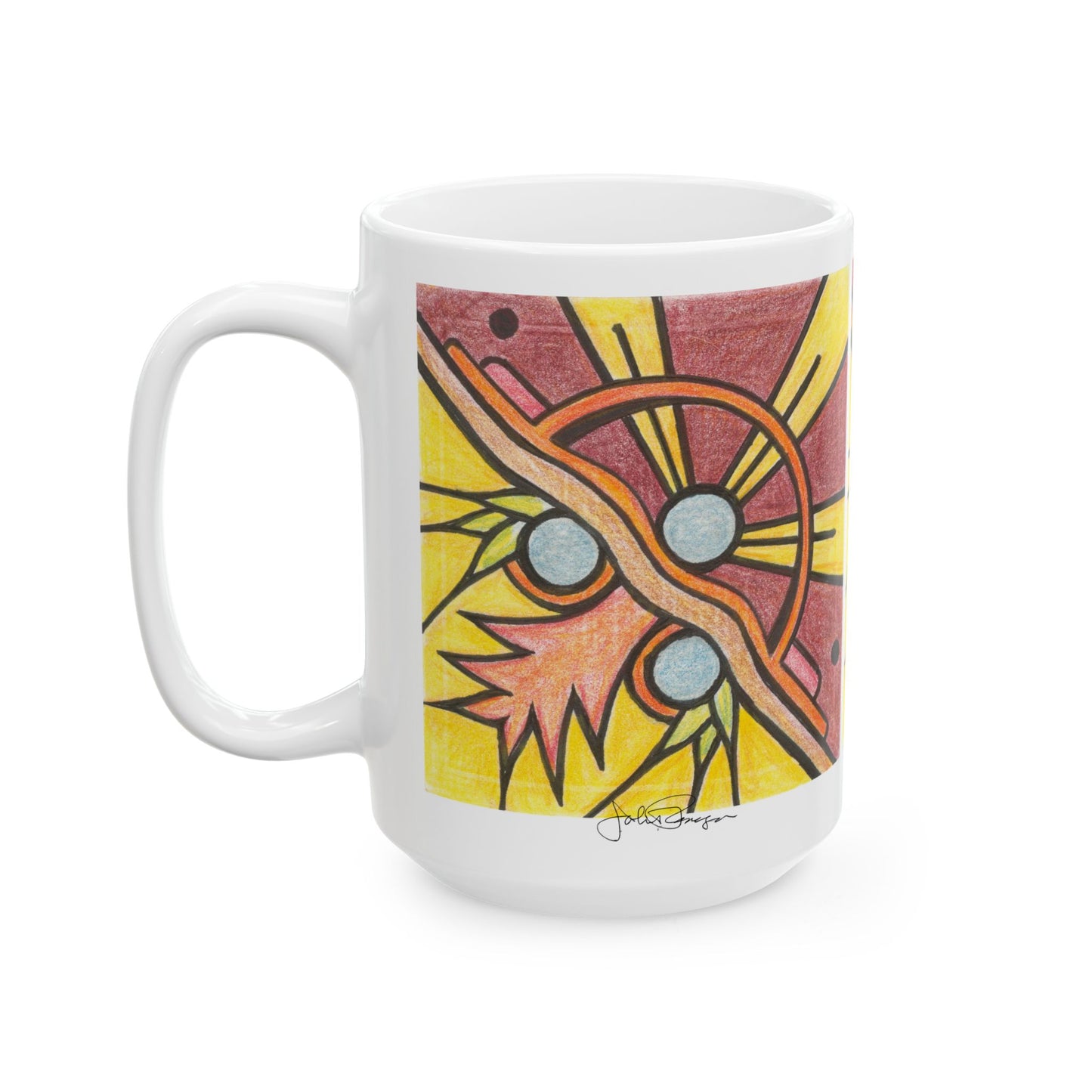 Gallery Day - Wrap-Around Ceramic Art Mug (11oz/15oz)