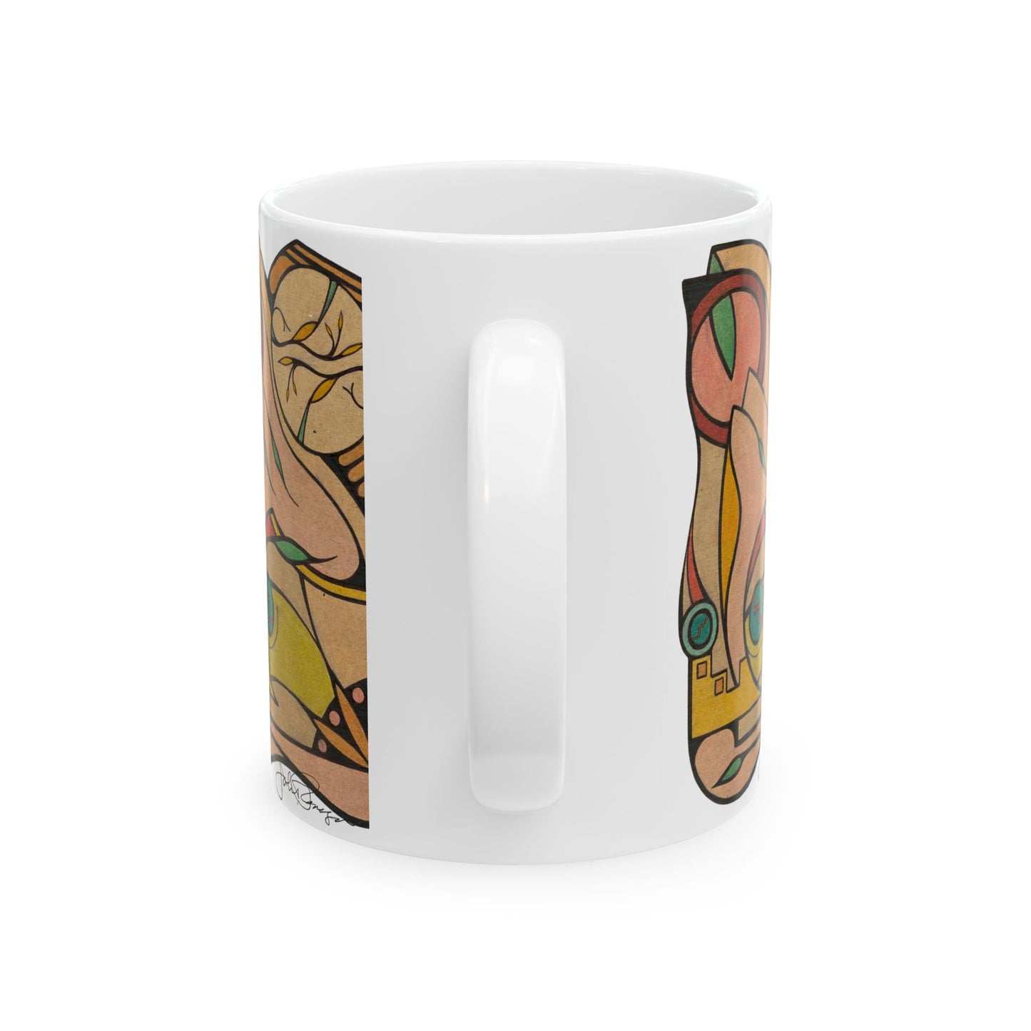 Finding Focus - Wrap-Around Ceramic Art Mug