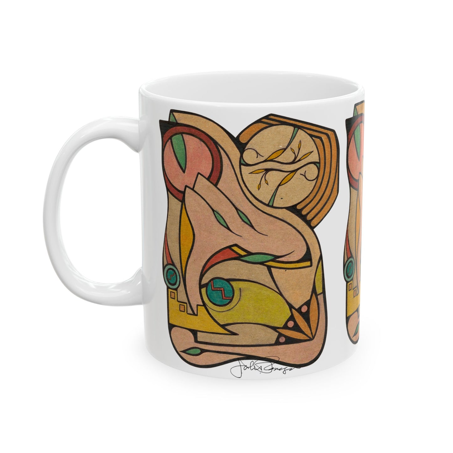 Finding Focus - Wrap-Around Ceramic Art Mug