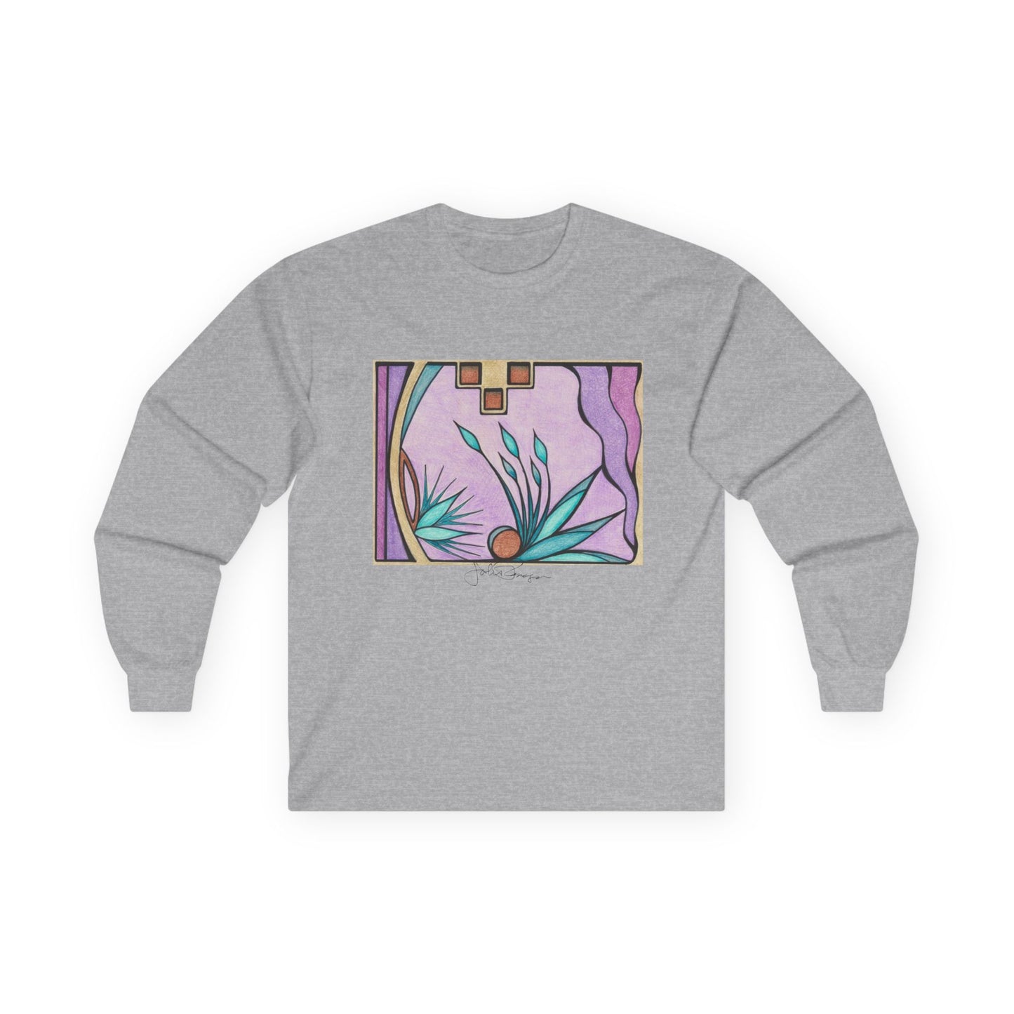 Deep Purple Visions - Long Sleeve Premium Wearable Art
