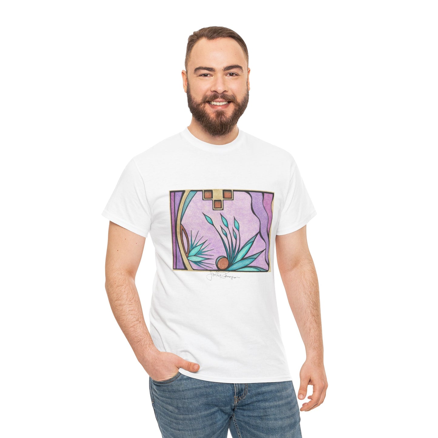 Deep Purple Visions - Short Sleeve Premium Wearable Art