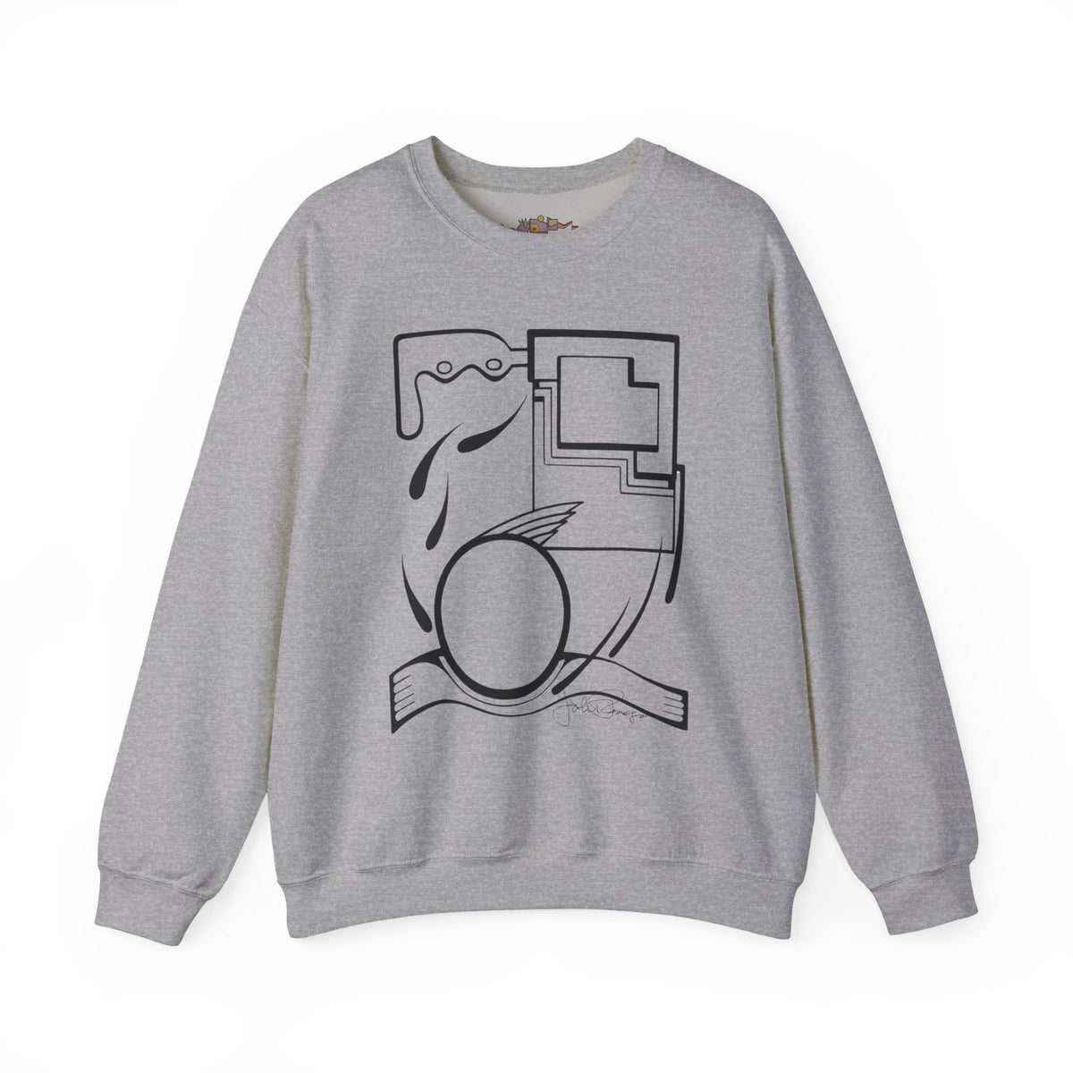 Premium Pullover Sweatshirt Wearable Art | Fleeing the Storm