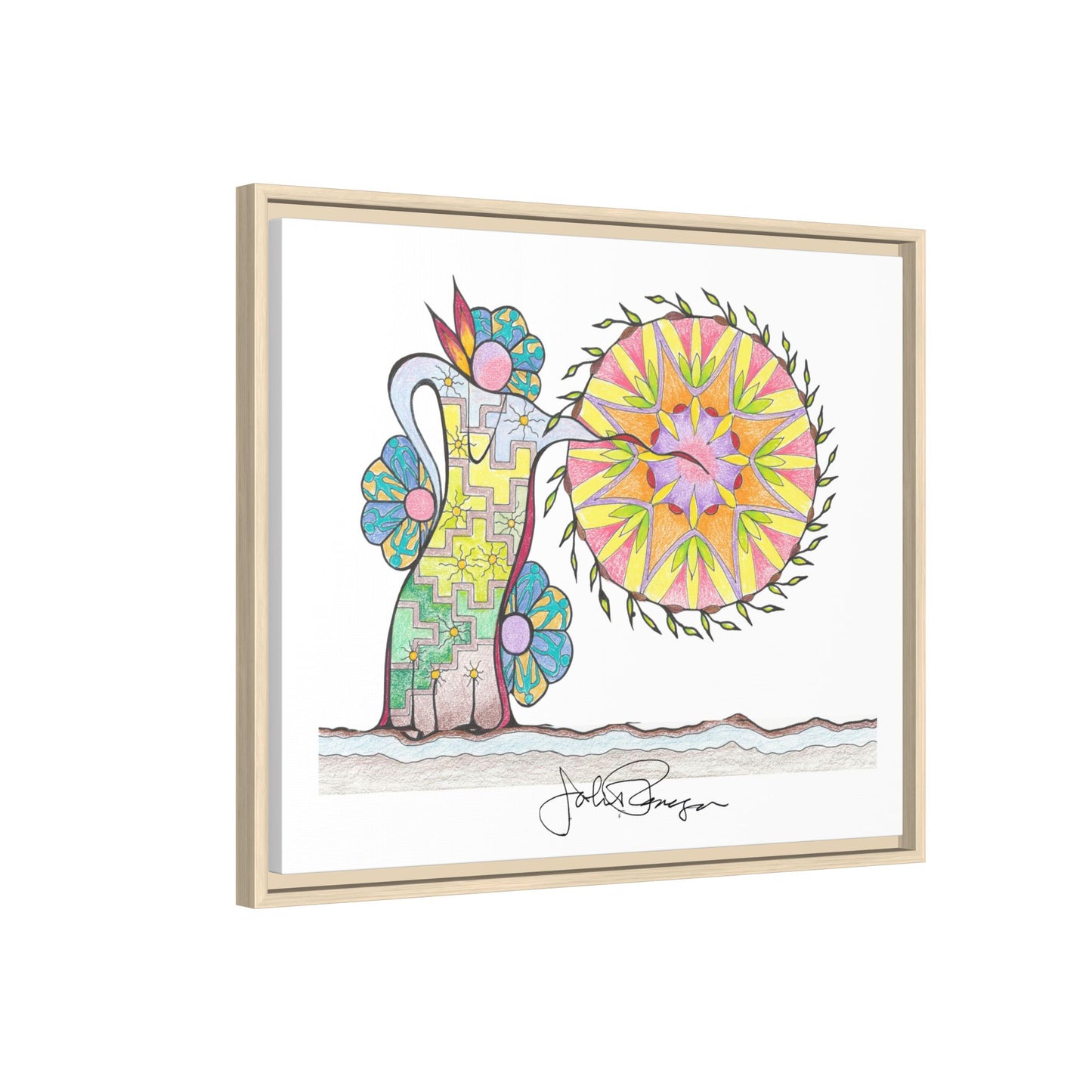PowWow Drum - Archival Gallery Matte Canvas
