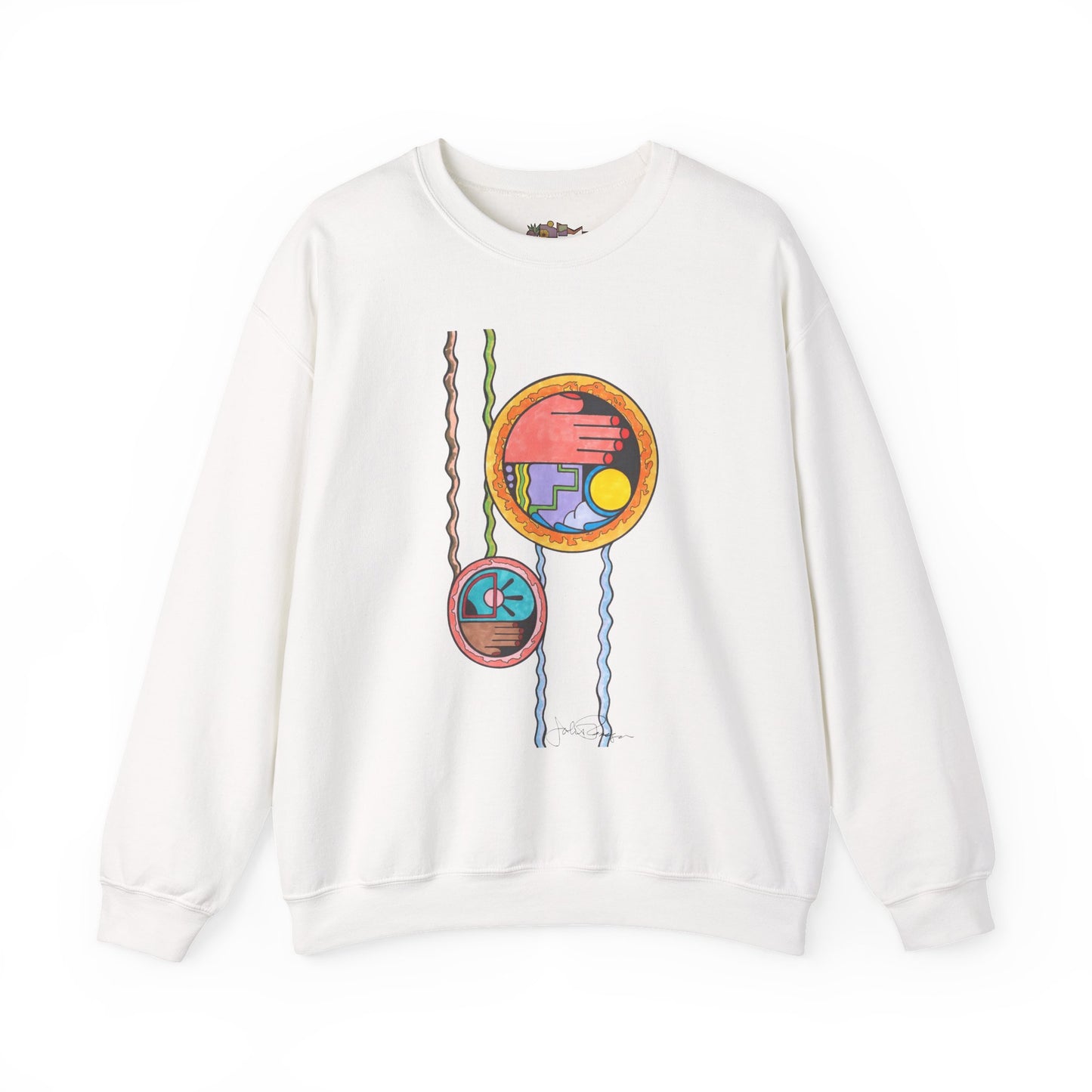 Wave While Passing - Pullover Sweatshirt Premium Wearable Art