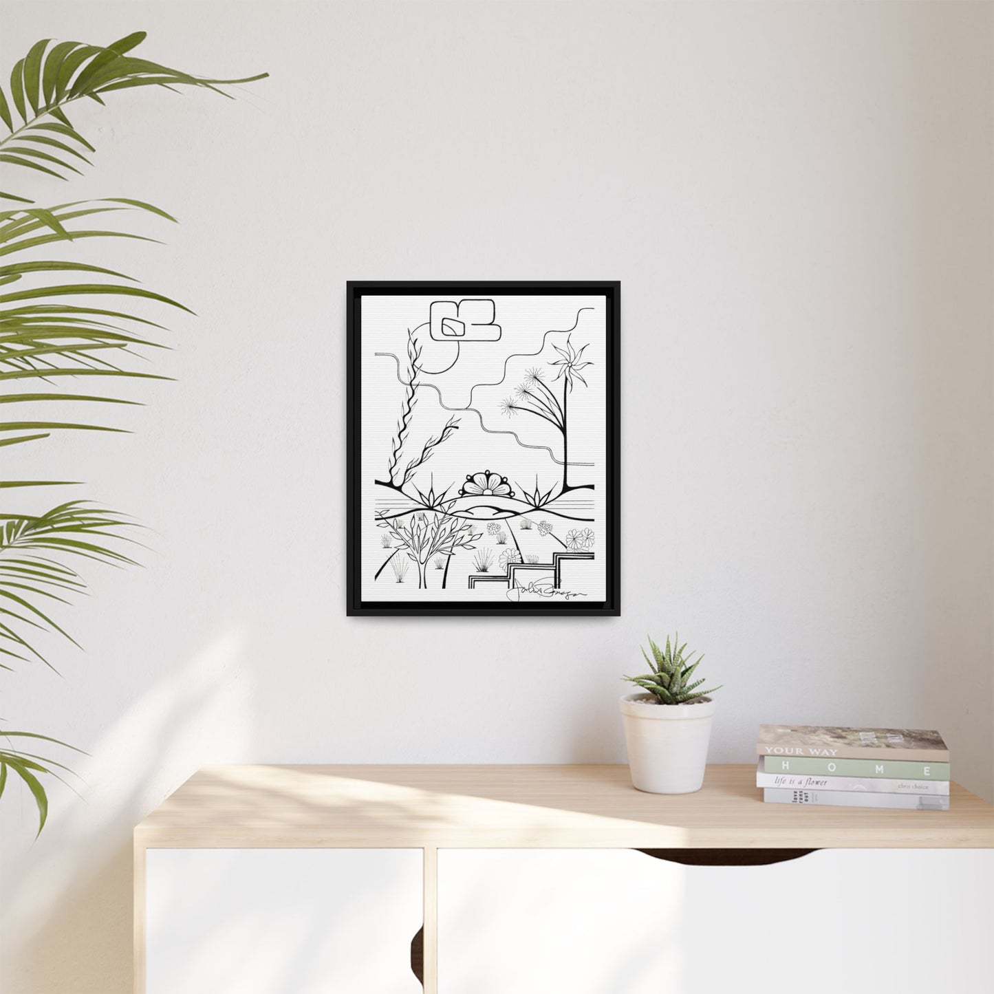 Premium Gallery Framed Matte Canvas | The World is Round