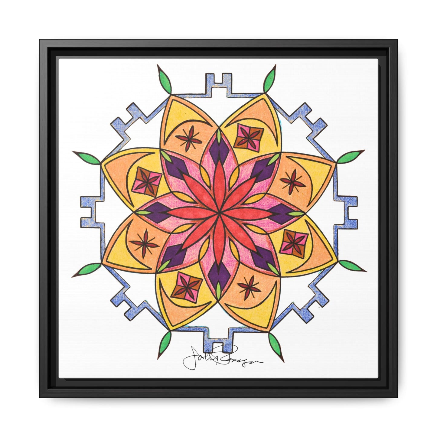 Snow Mandala - Archival Gallery Matte Canvas