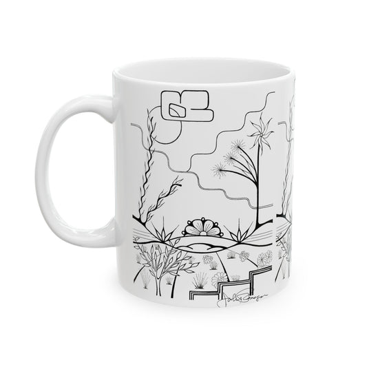 The World is Round - Wrap-Around Ceramic Art Mug