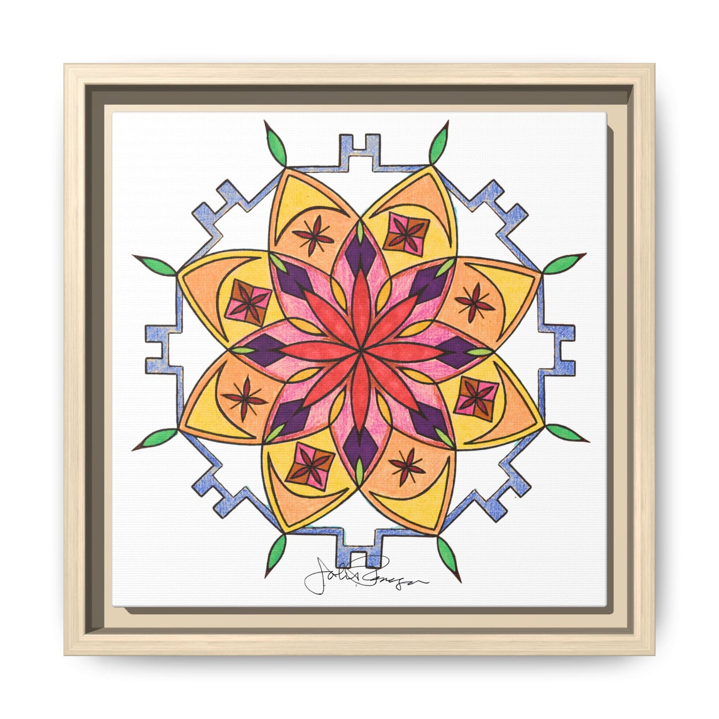 Snow Mandala - Archival Gallery Matte Canvas