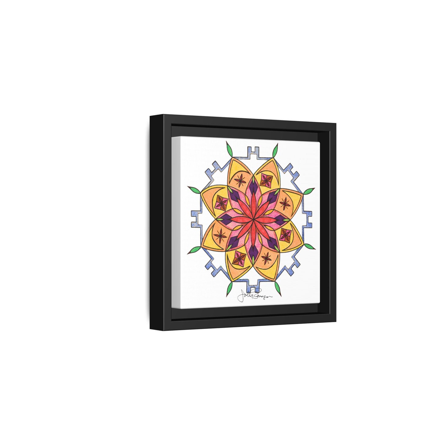 Snow Mandala - Archival Gallery Matte Canvas