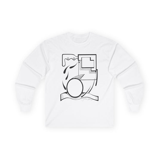 Premium Long Sleeve T-Shirt Wearable Art | Fleeing the Storm