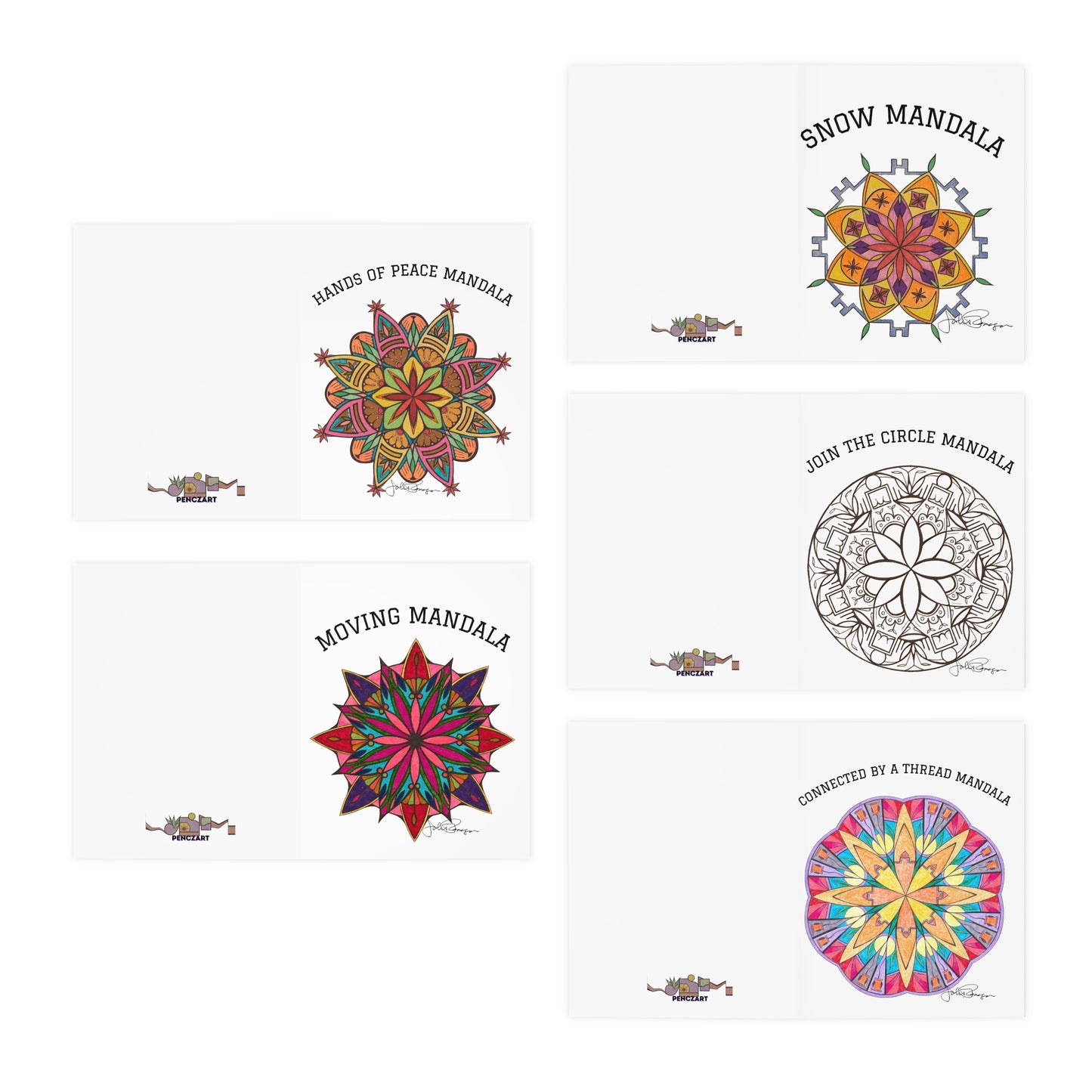 Sacred Circles Collection: Premium Mandala Art Note Cards