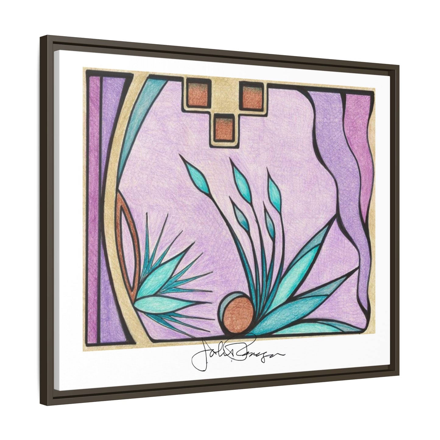 Deep Purple Visions - Archival Gallery Matte Canvas