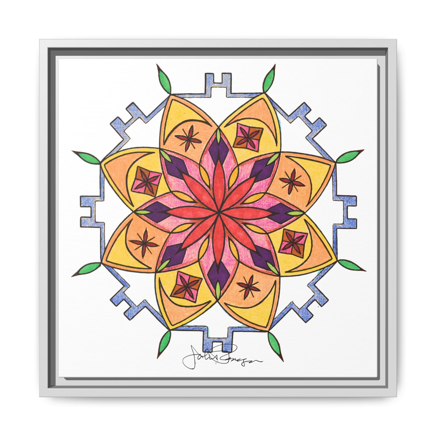 Snow Mandala - Archival Gallery Matte Canvas