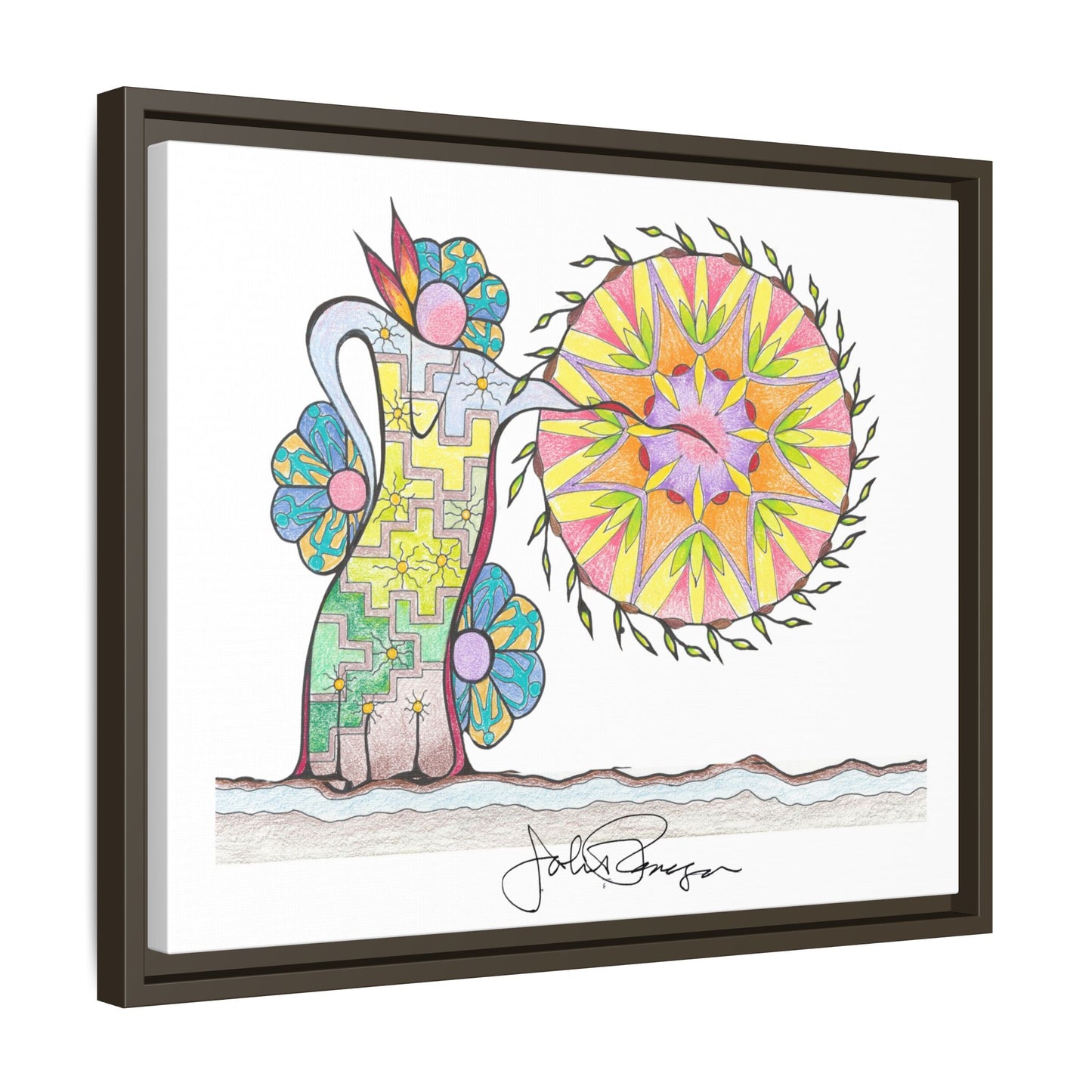 PowWow Drum - Archival Gallery Matte Canvas