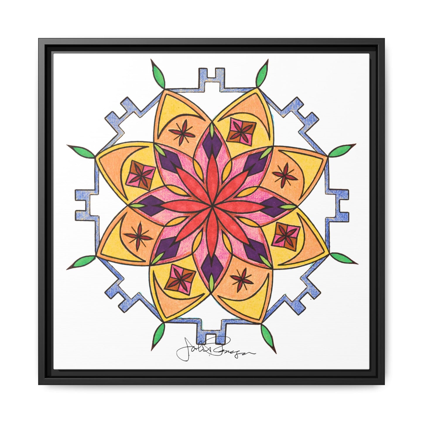 Snow Mandala - Archival Gallery Matte Canvas
