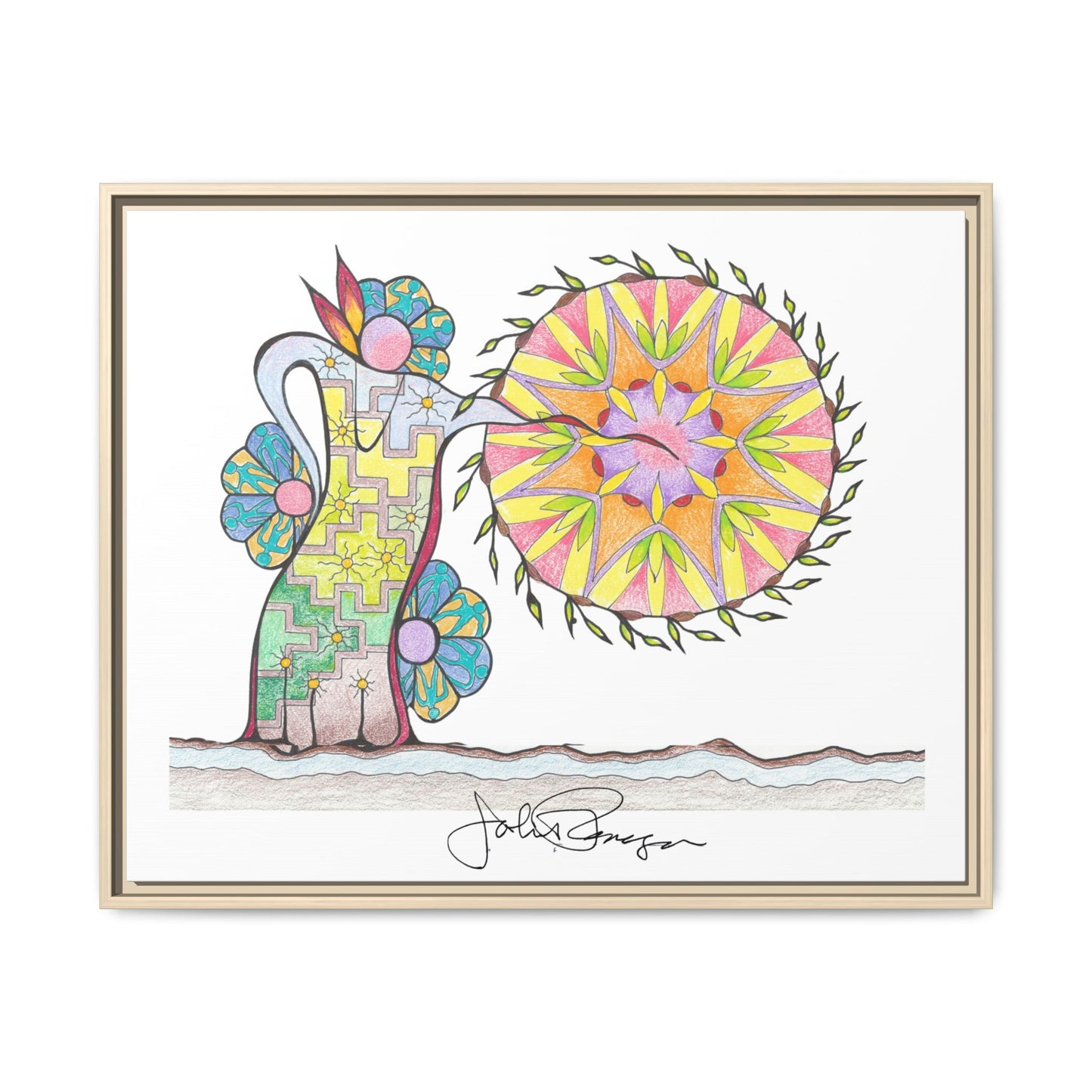 PowWow Drum - Archival Gallery Matte Canvas