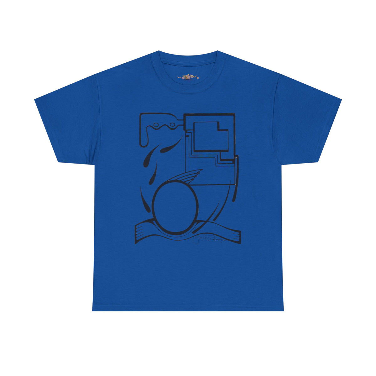 Premium Short Sleeve T-Shirt Wearable Art | Fleeing the Storm