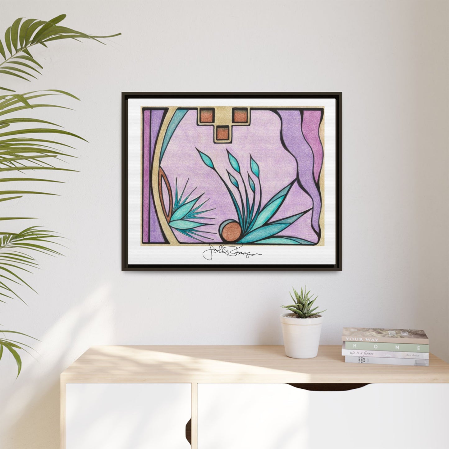 Deep Purple Visions - Archival Gallery Matte Canvas