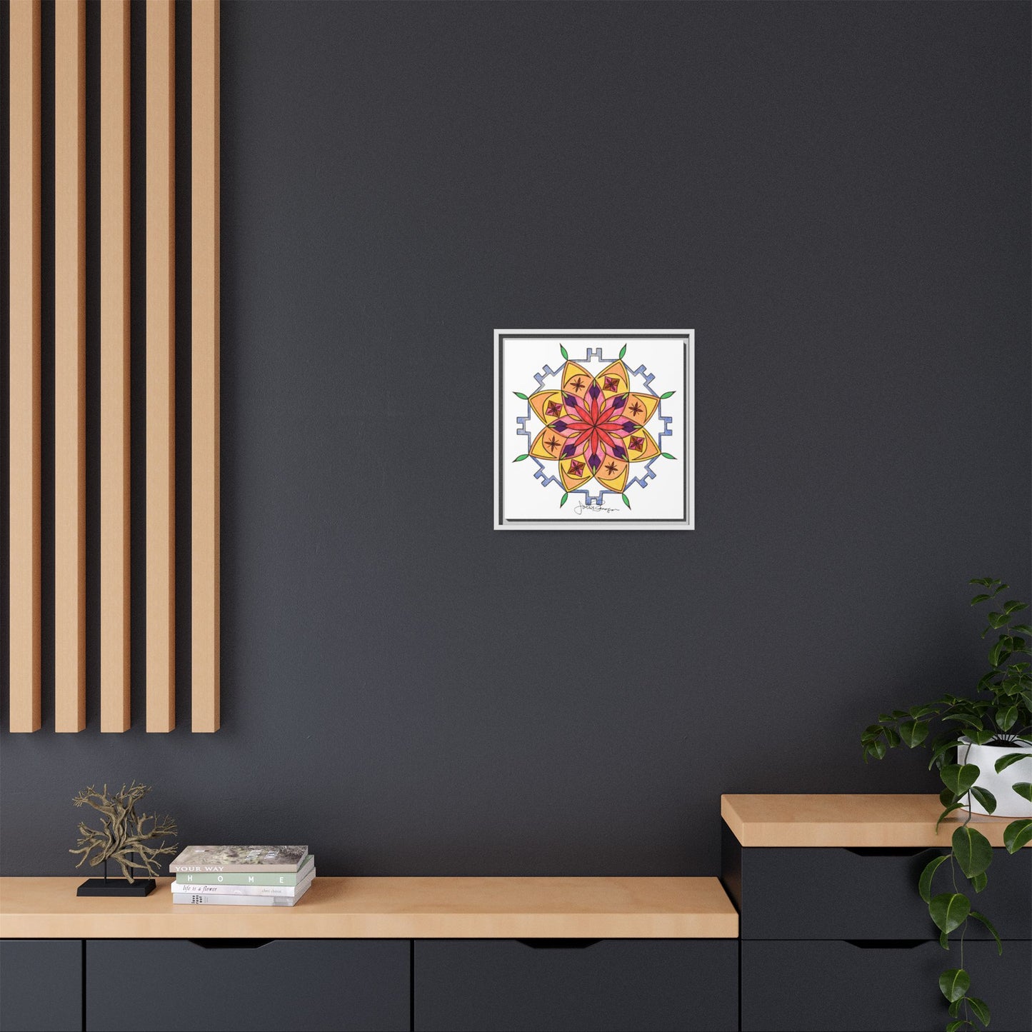 Snow Mandala - Archival Gallery Matte Canvas