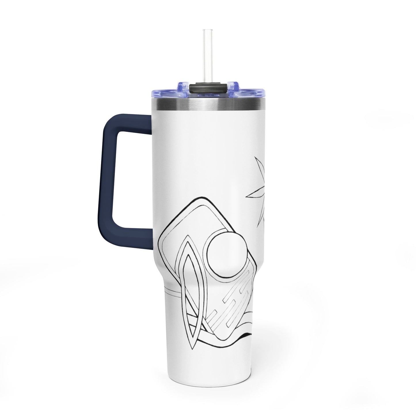 Riding the Turtle - Wrap-Around Art Tumbler (40 oz)