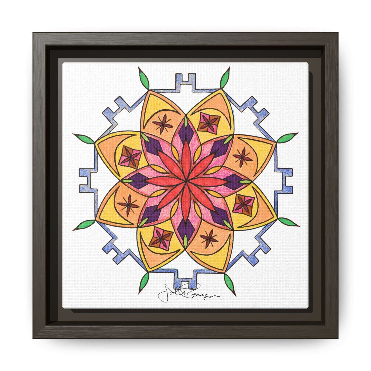 Snow Mandala - Archival Gallery Matte Canvas