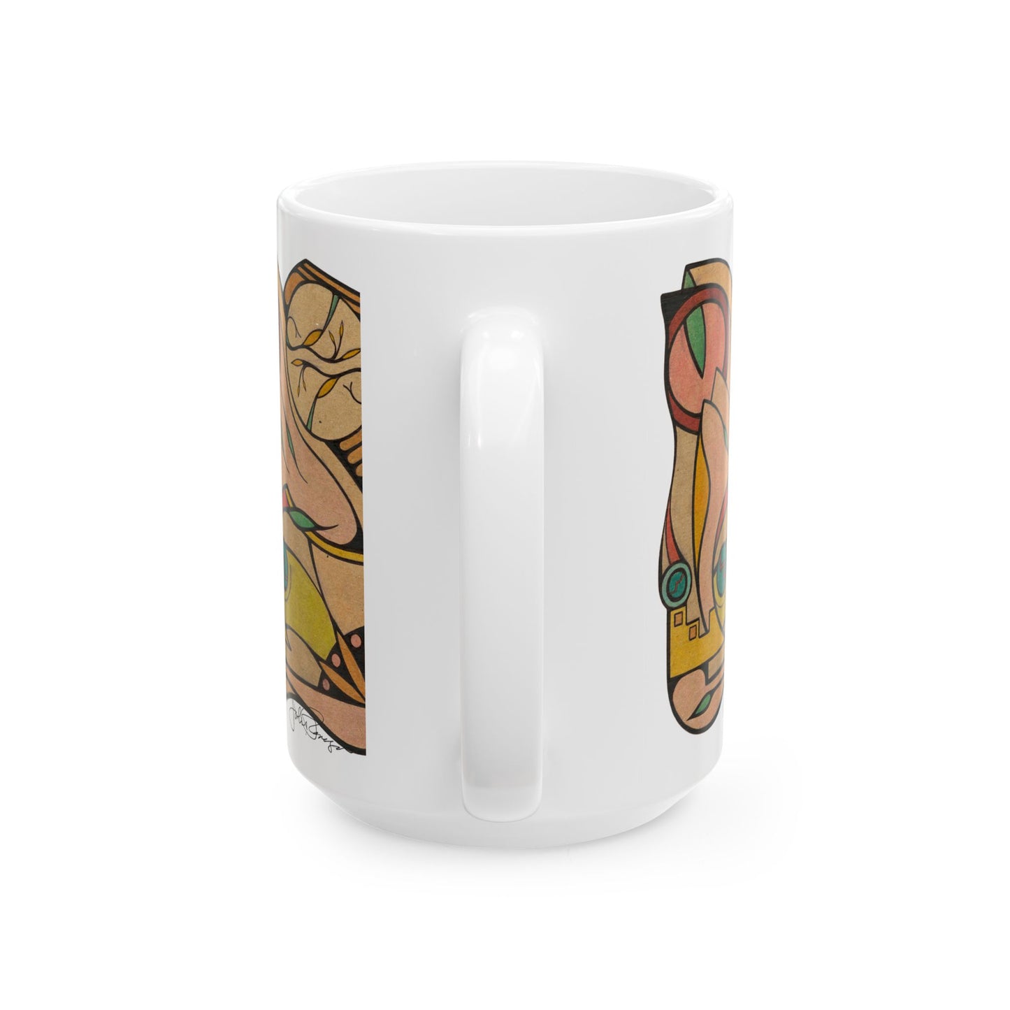 Finding Focus - Wrap-Around Ceramic Art Mug