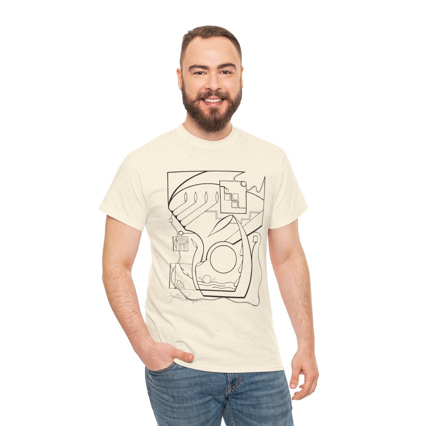 Premium Short Sleeve T-Shirt Wearable Art | From the Heart
