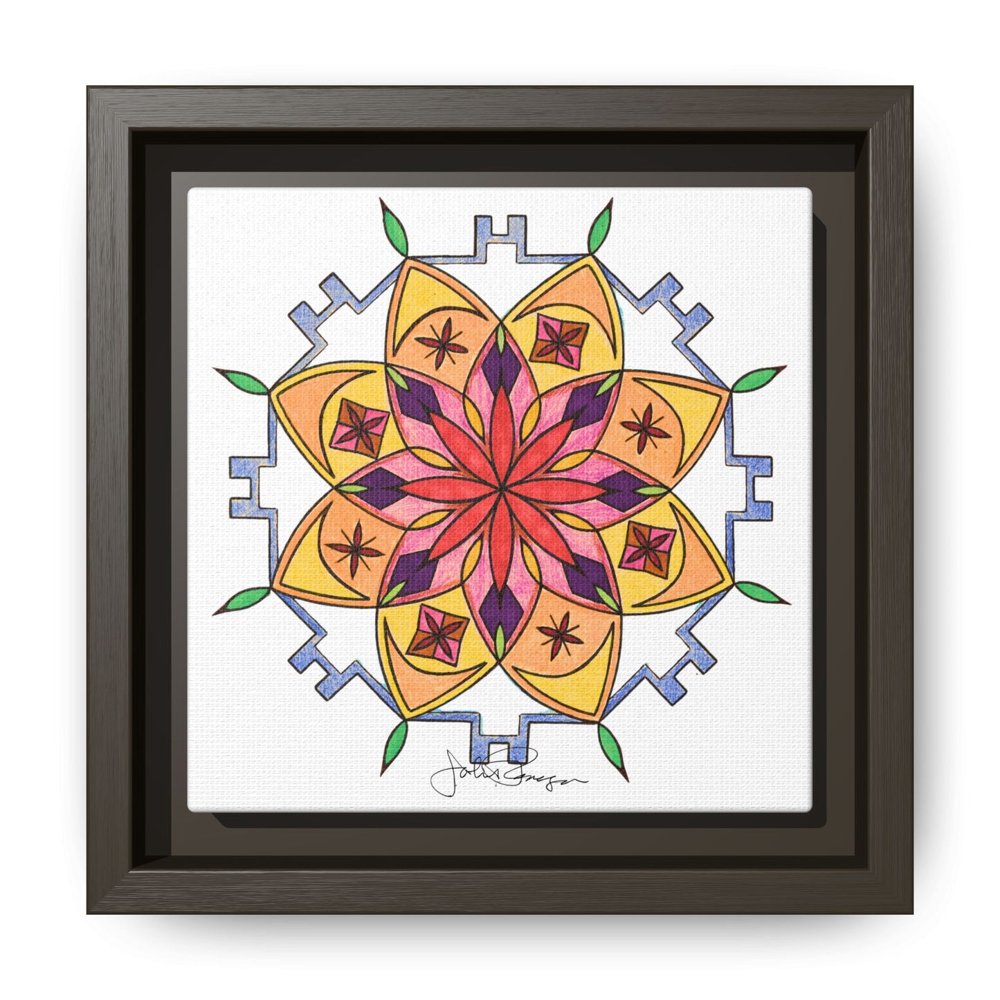 Snow Mandala - Archival Gallery Matte Canvas