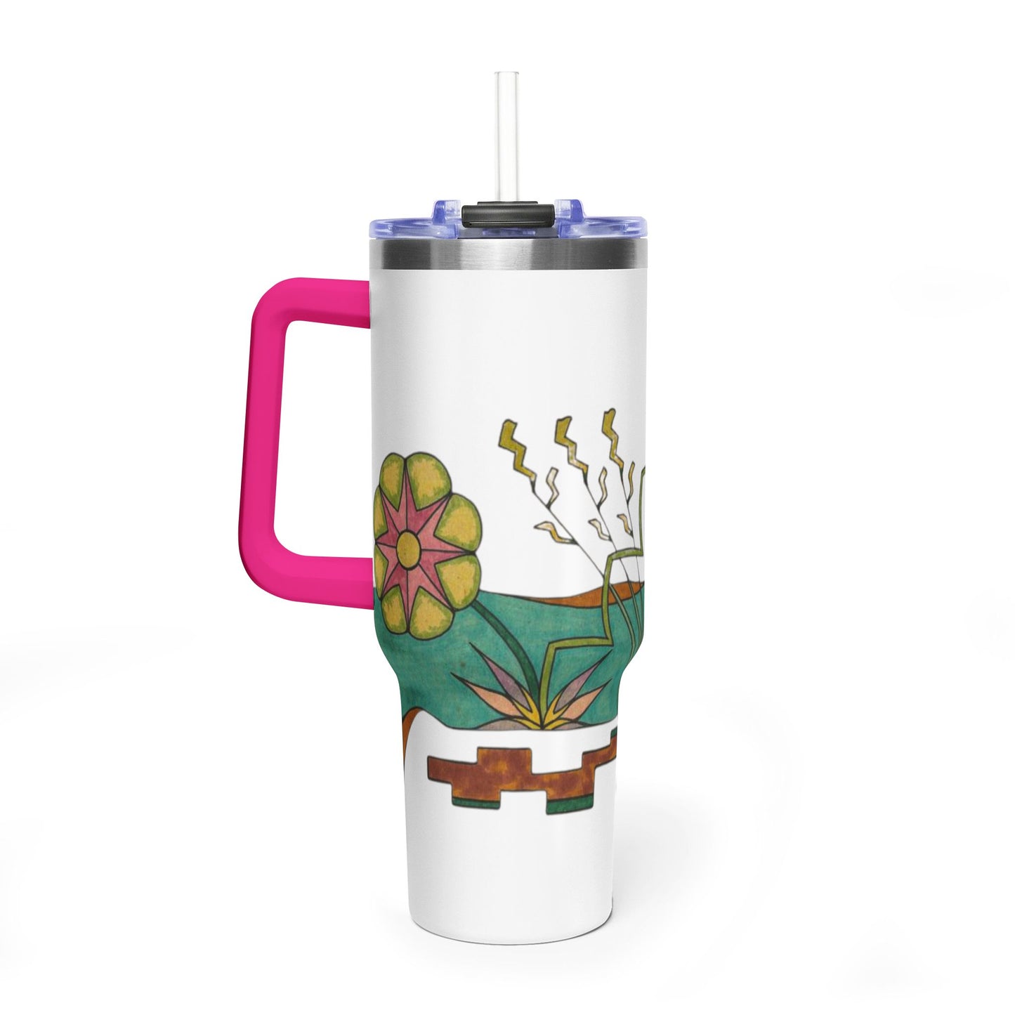 Garden by the River - Wrap-Around Premium Art Tumbler (40 oz)