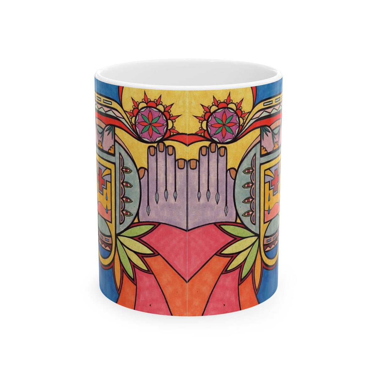 Premium Ceramic Art Mug (11oz & 15oz) | Hands