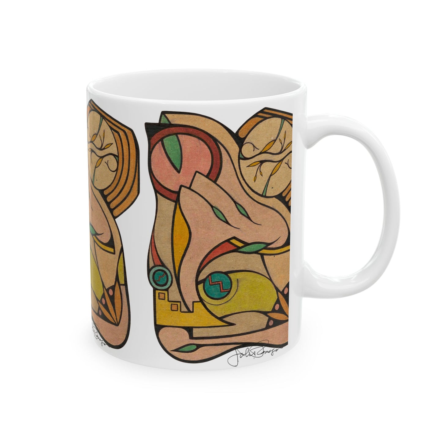 Finding Focus - Wrap-Around Ceramic Art Mug