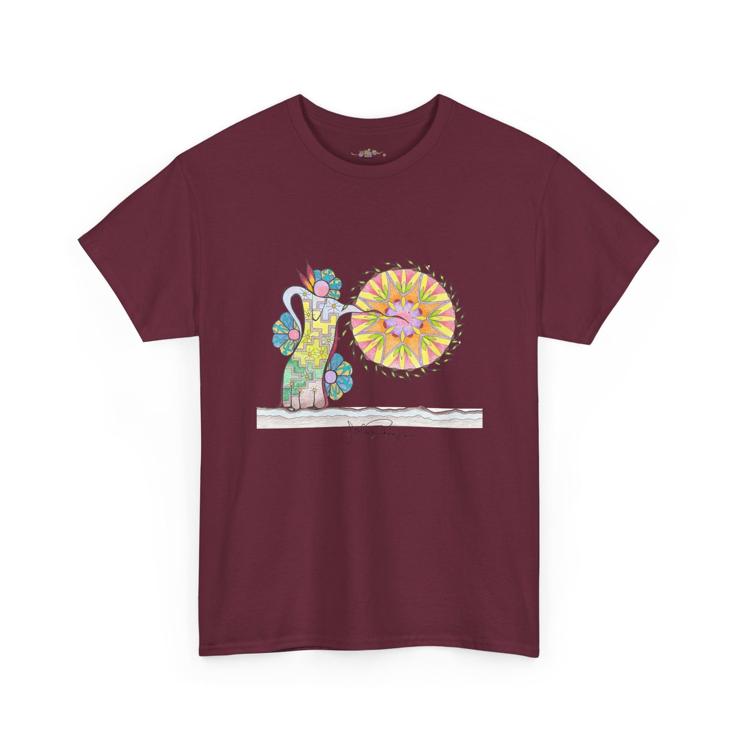 PowWow Drum - Short Sleeve Premium Wearable Art