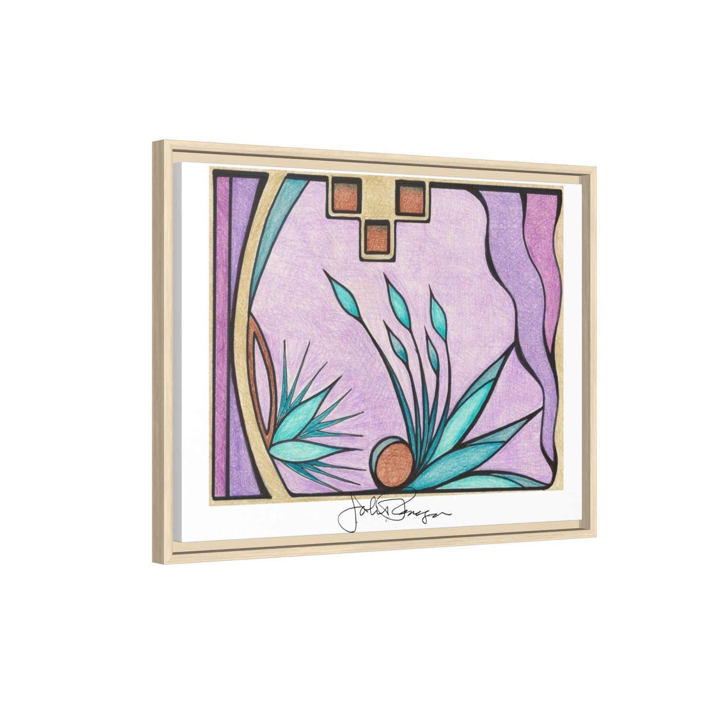 Deep Purple Visions - Archival Gallery Matte Canvas