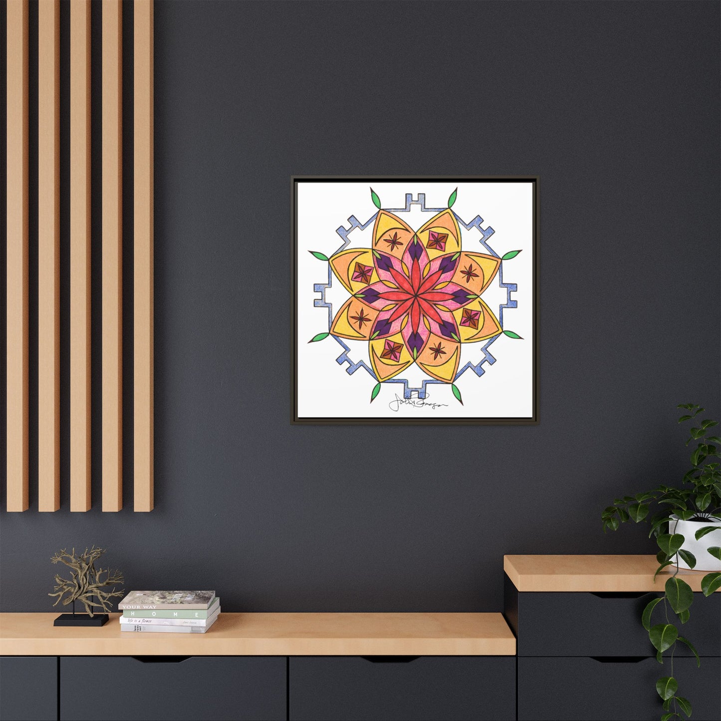 Snow Mandala - Archival Gallery Matte Canvas