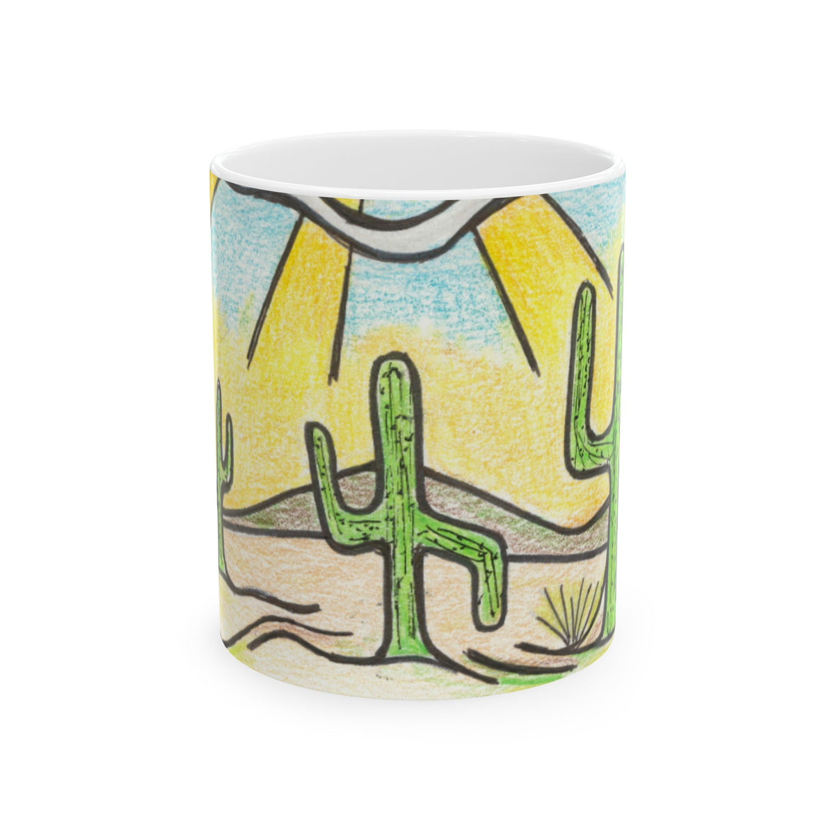 Premium Ceramic Art Mug (11oz & 15oz) | Saguaro